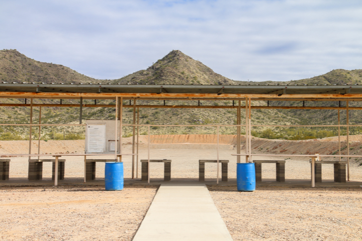 Shooting Range Bays with mountain views