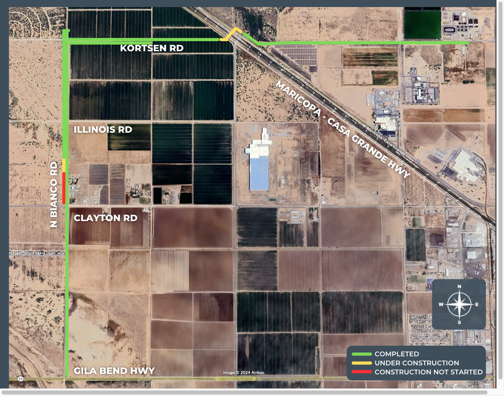 West Area Pipeline Project Map