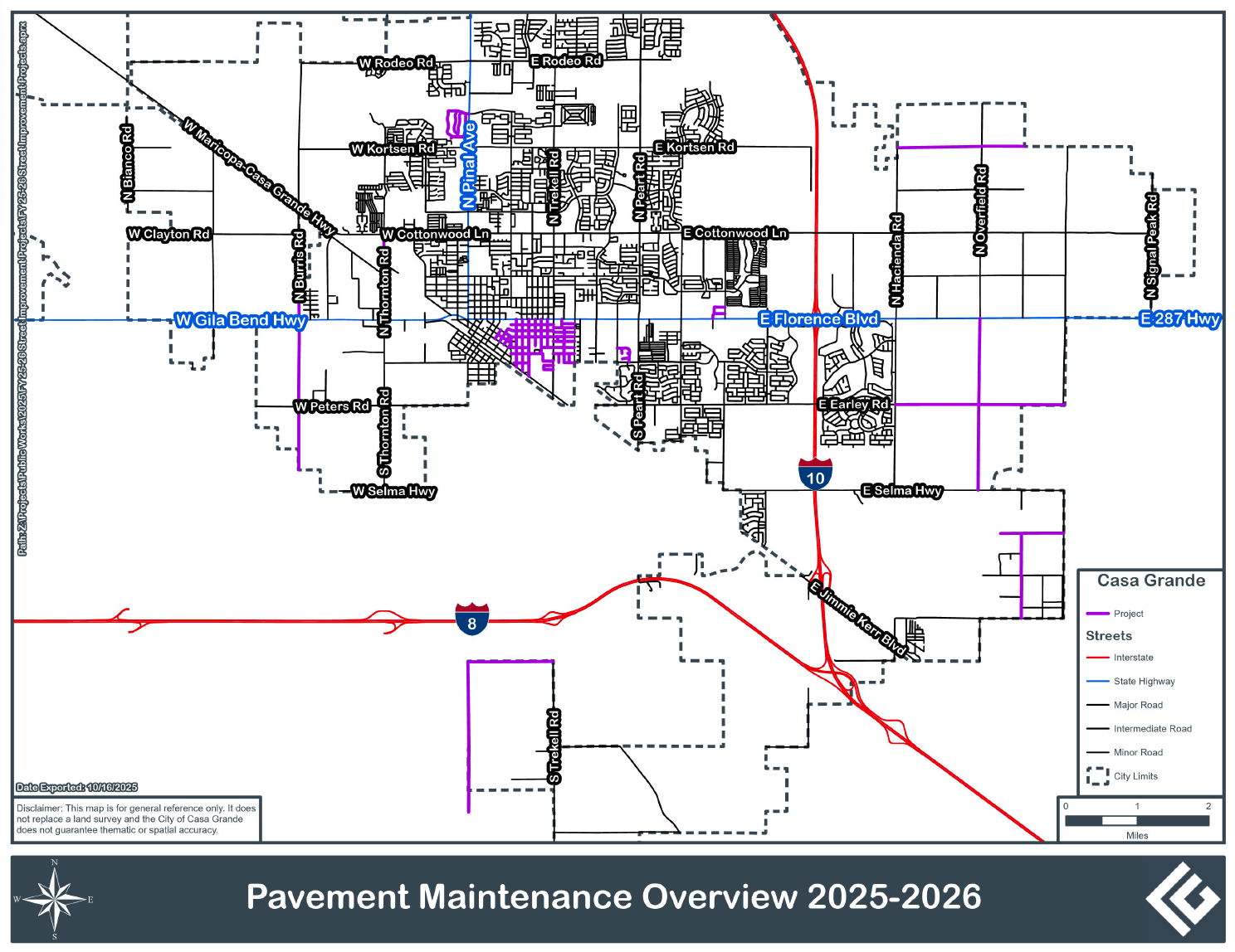 25-26 Pavement Maintenance Overview Map